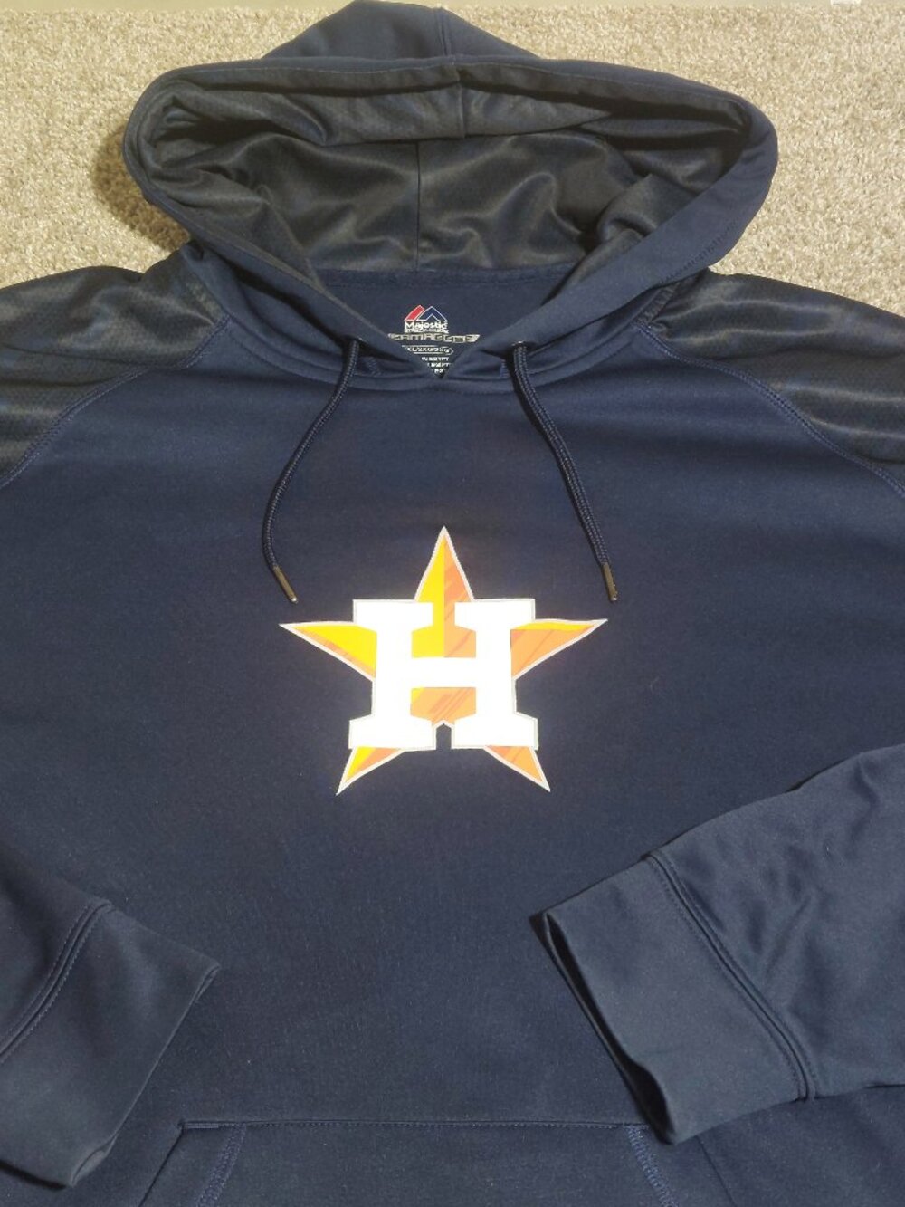 Majestic Houston Astros Therma Base Hoodie – Men's Size 2XL